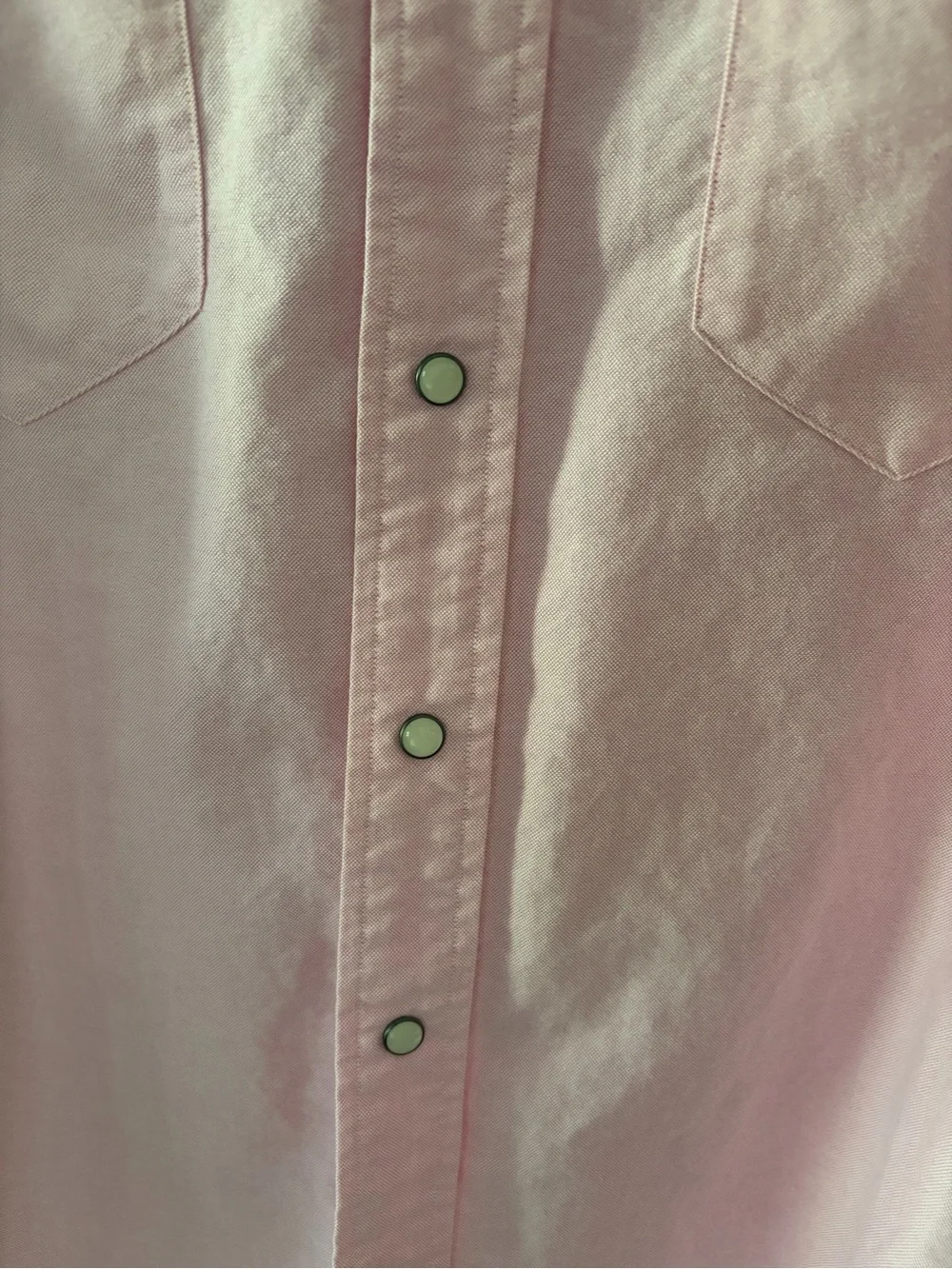 Polo Ralph Lauren Pink Men's Pearl Snap Size medium Western Cowboy Shirt Rodeo